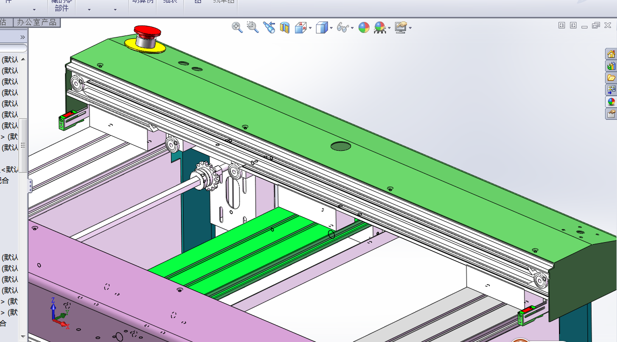 1M高档链条接驳台（带工程图）k924 非标自动化设备3D图纸3D素材