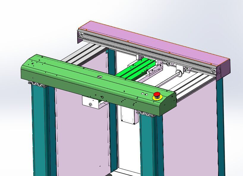 1M高档链条接驳台（带工程图）k924 非标自动化设备3D图纸3D素材