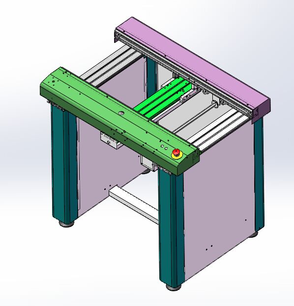 1M高档链条接驳台（带工程图）k924 非标自动化设备3D图纸3D素材