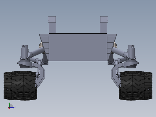 好奇号火星漫游车模型图纸 Curiosity Mars Rover(1)左视缩略图