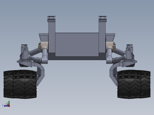 好奇号火星漫游车模型图纸 Curiosity Mars Rover(1)右视缩略图