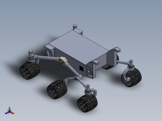 好奇号火星漫游车模型图纸 Curiosity Mars Rover(1)正等轴测缩略图