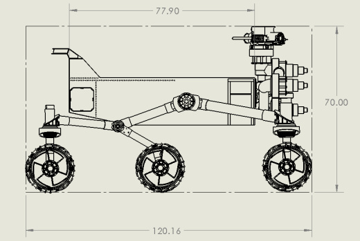 好奇号火星漫游车模型图纸 Curiosity Mars Rover(1)缩略图