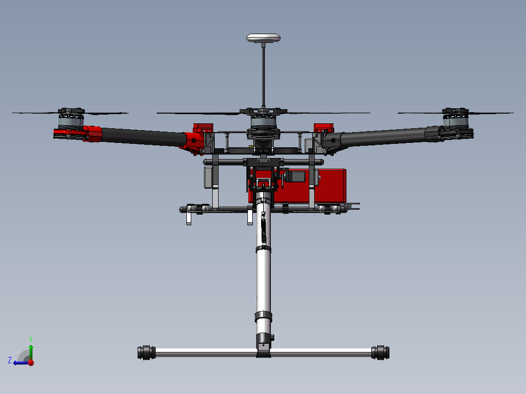 B17-大疆DJI S900六轴无人机右视图