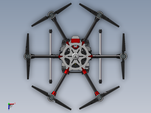 B17-大疆DJI S900六轴无人机俯视缩略图