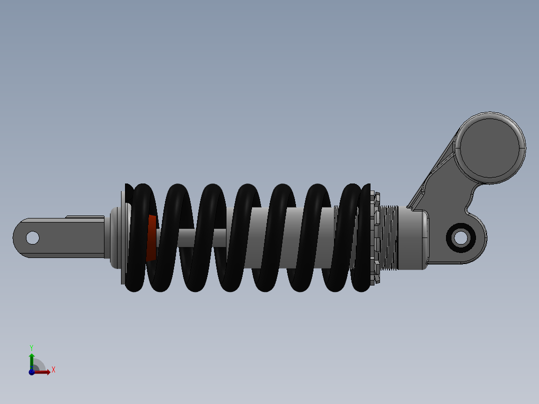 隼鸟后部震动悬架减震前视图