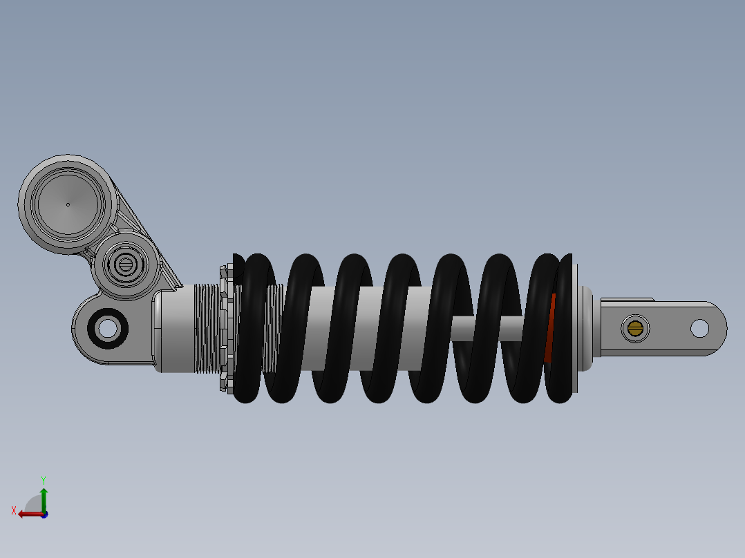 隼鸟后部震动悬架减震后视图