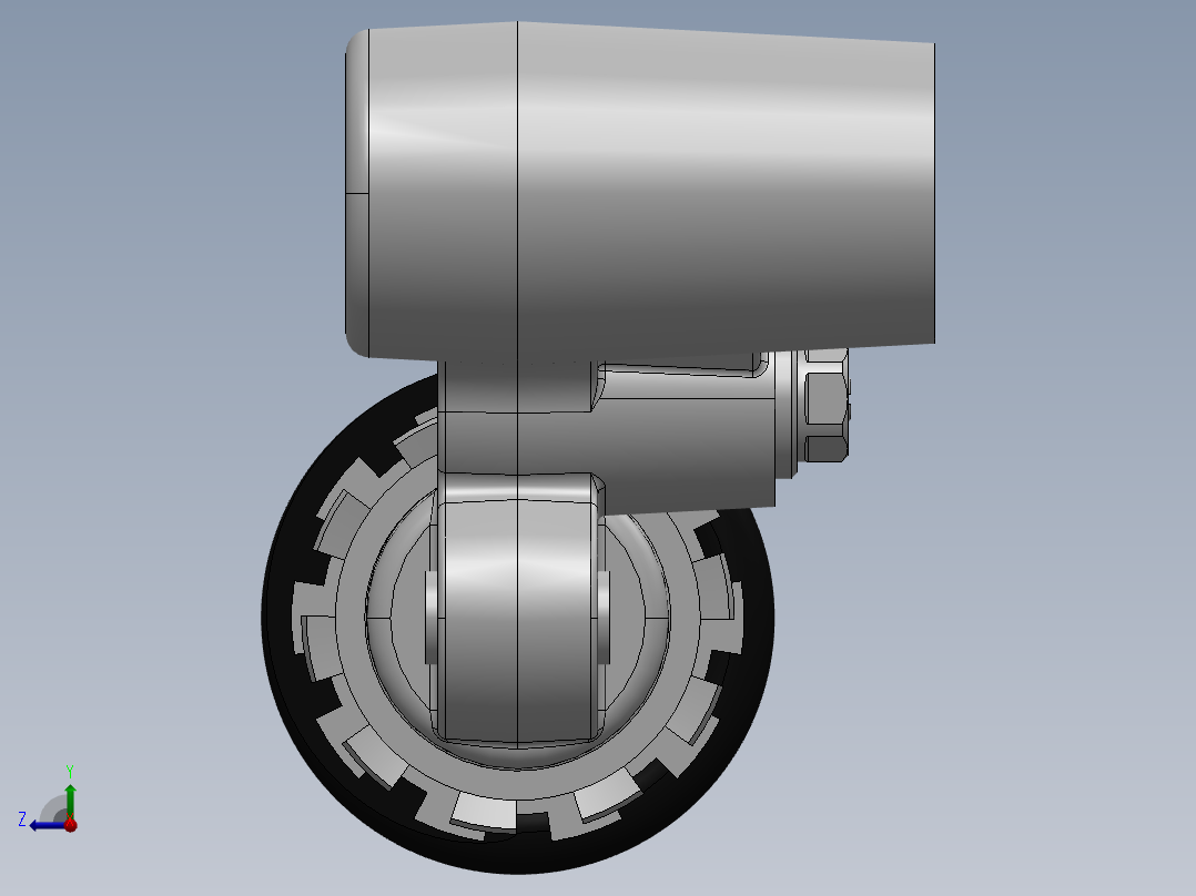 隼鸟后部震动悬架减震右视图