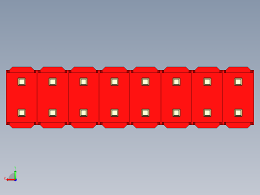 彩色公头100mil（2.54mm）系列-DS1021_red_2x08p_100mil_Type1_rev1.0后视缩略图