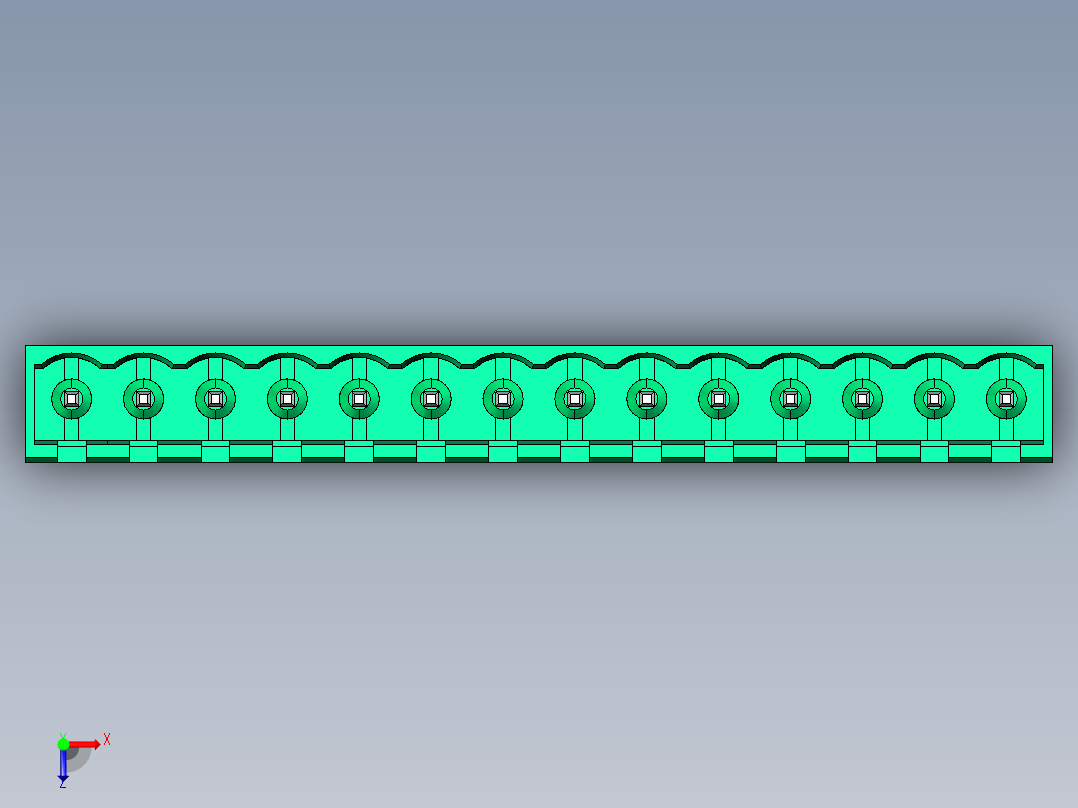 DEGSON 2EDG 系列 5.0mm 可插拔接线端子组-2EDGVC-5.0-14P-14-00AH俯视图