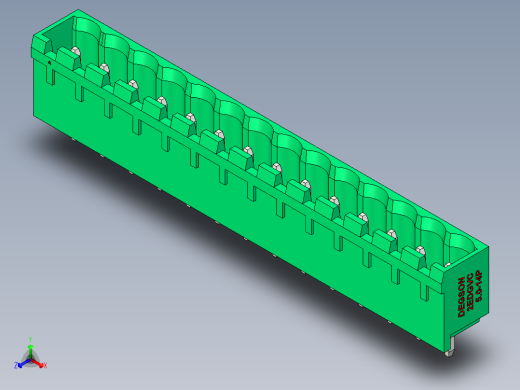 DEGSON 2EDG 系列 5.0mm 可插拔接线端子组-2EDGVC-5.0-14P-14-00AH正等轴测缩略图