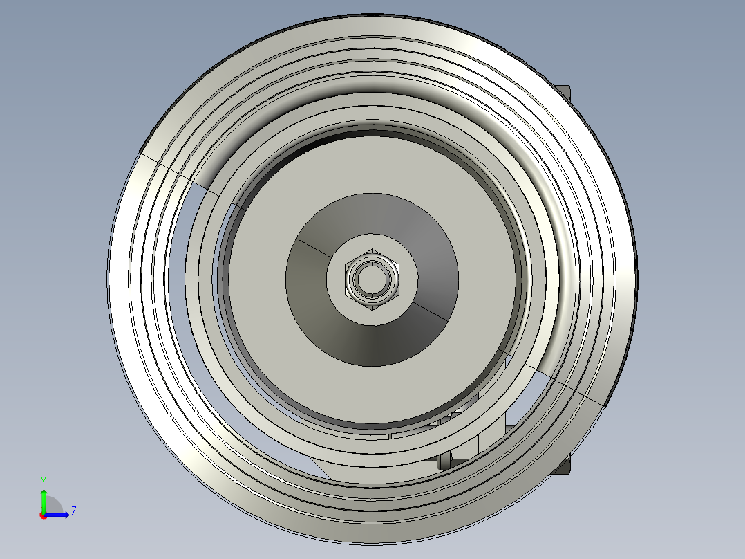 搬运车轮轮胎左视图