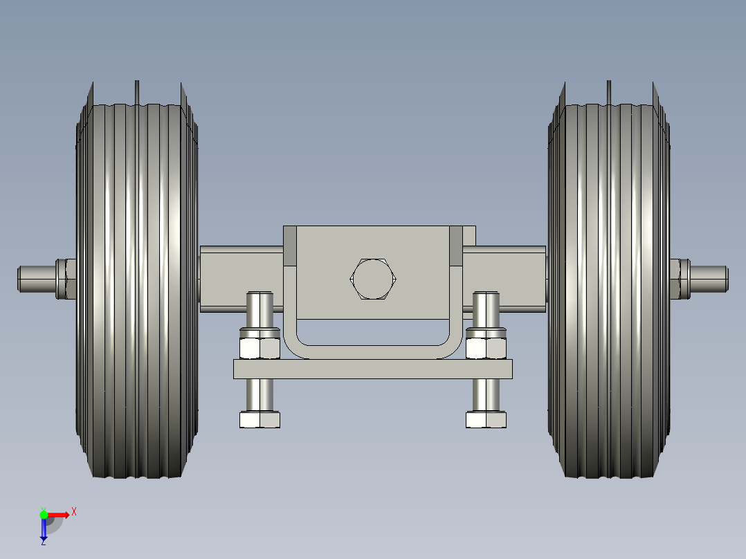 搬运车轮轮胎俯视图