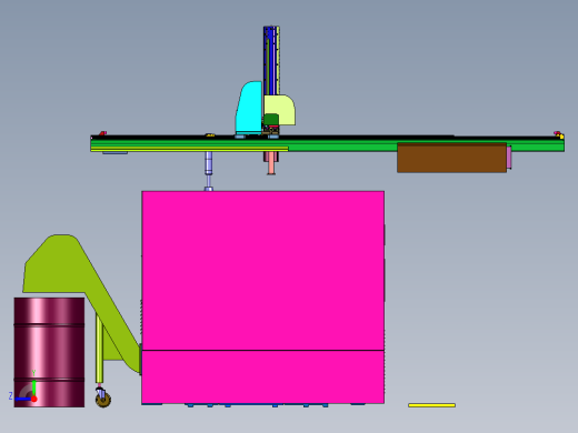 数控机床上下料搬运的机械臂右视缩略图