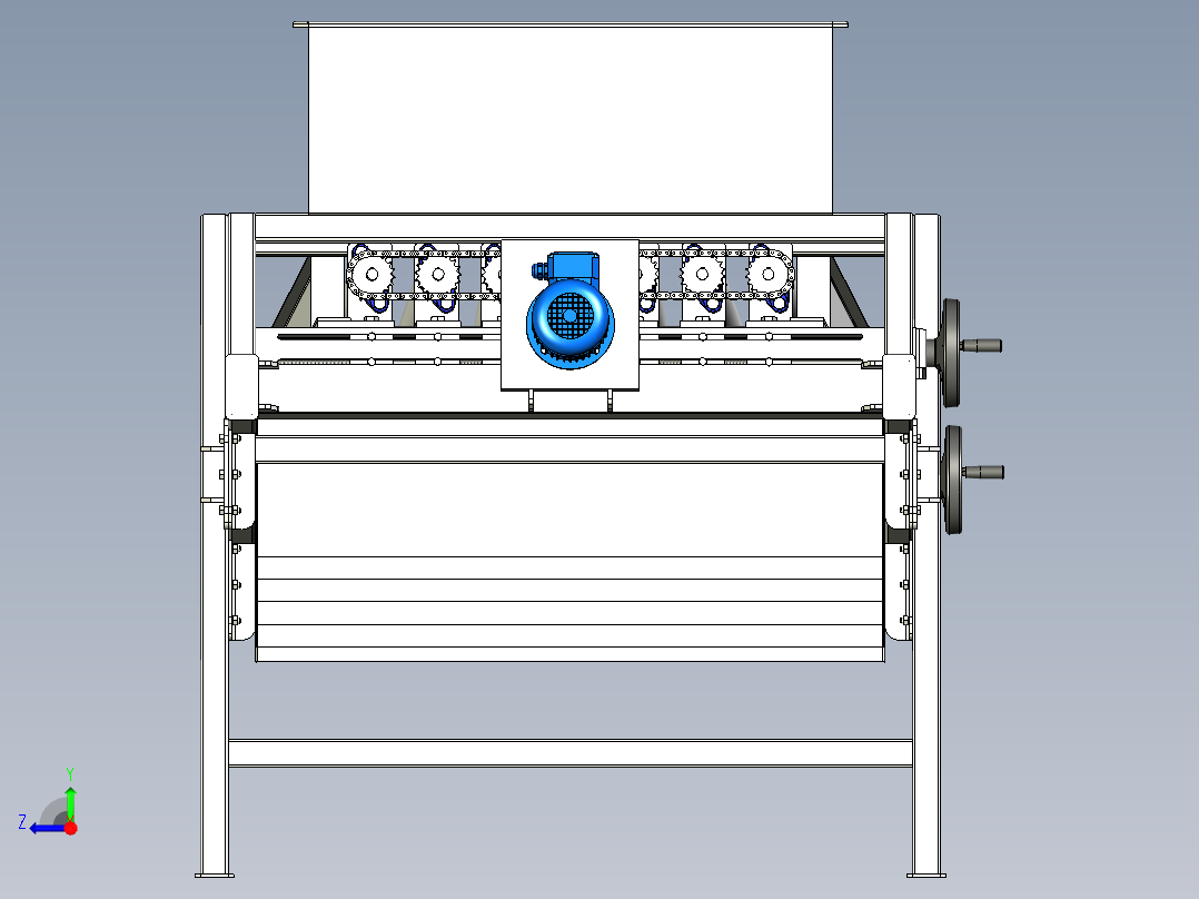 滚筒平地机右视图