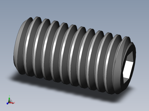 DIN 913-ISO 4026 固定螺钉-M8 L=15.SLDPRT