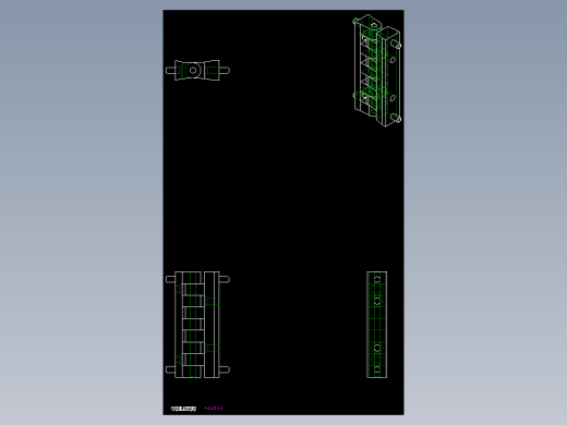 工程塑膠鉸鏈CFB-2D多系列多零件图纸模型