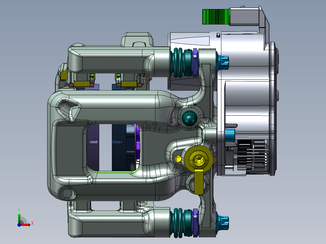 汽车制动器前视图
