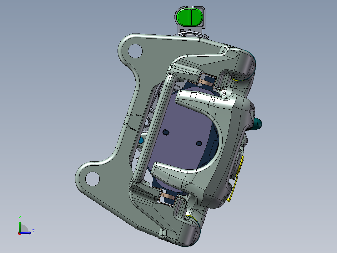 汽车制动器左视图