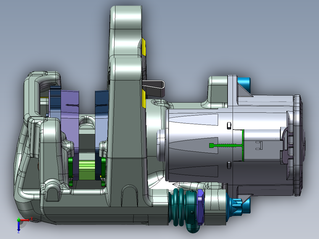 汽车制动器俯视图