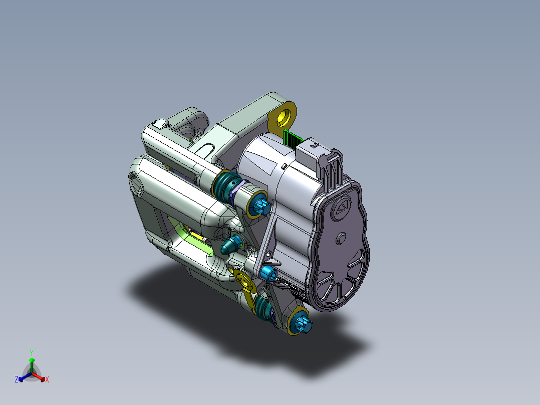 汽车制动器正等轴测图