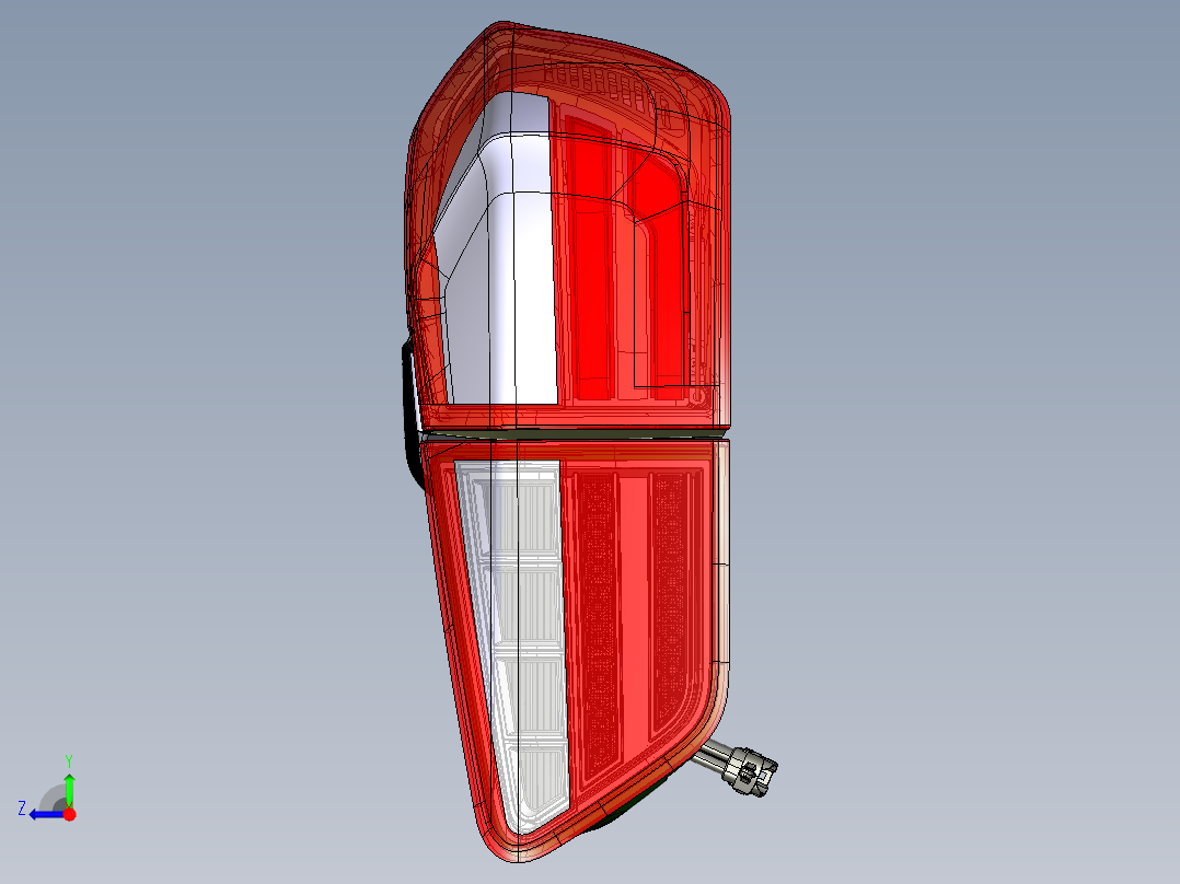 汽车尾灯装置三维1482537右视图