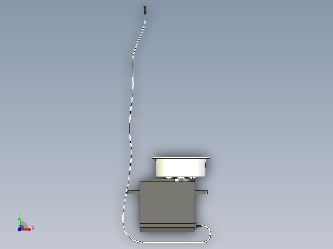 遥控帆船伺服绞车--stp前视图