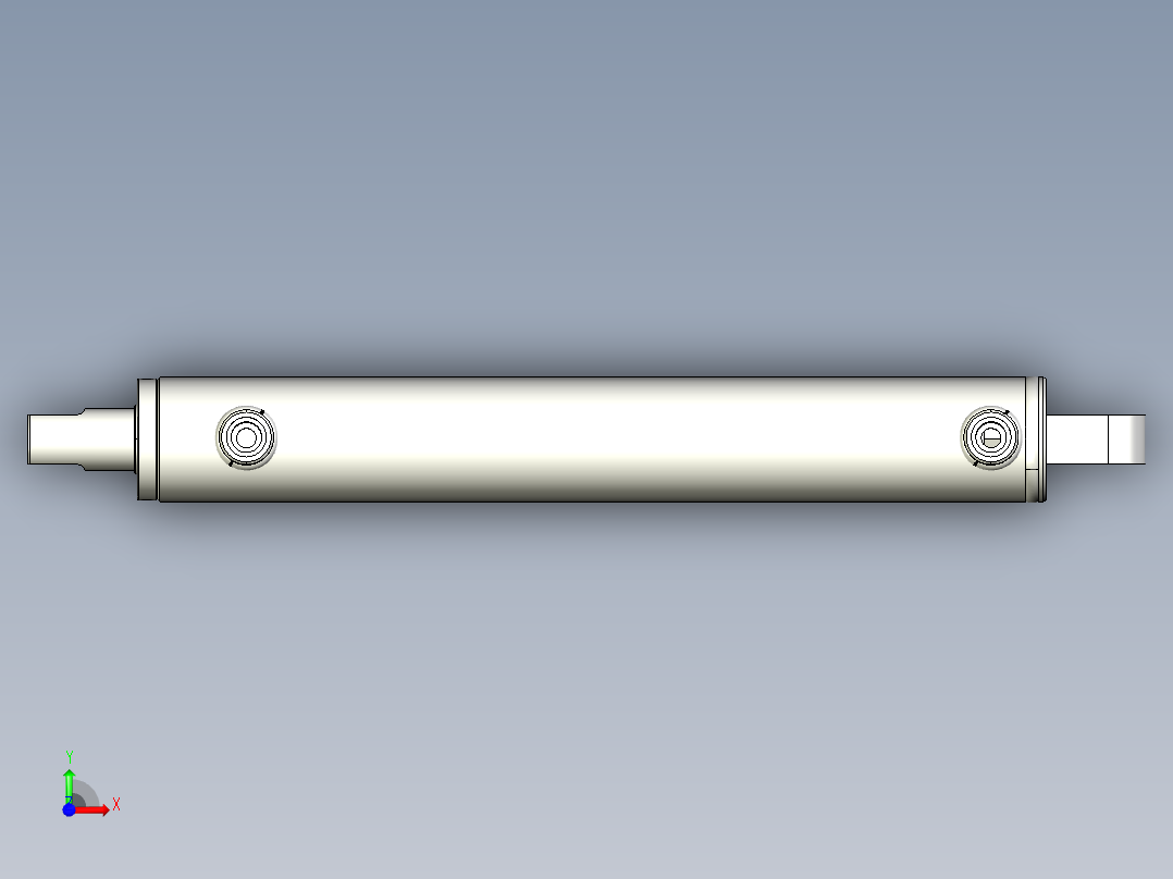 液压缸 油缸 (3)前视图