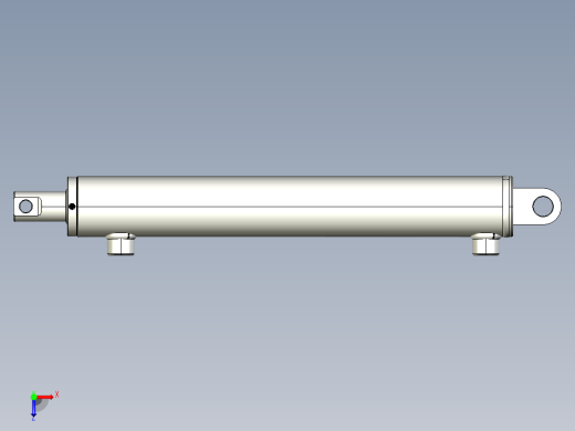 液压缸 油缸 (3)俯视缩略图