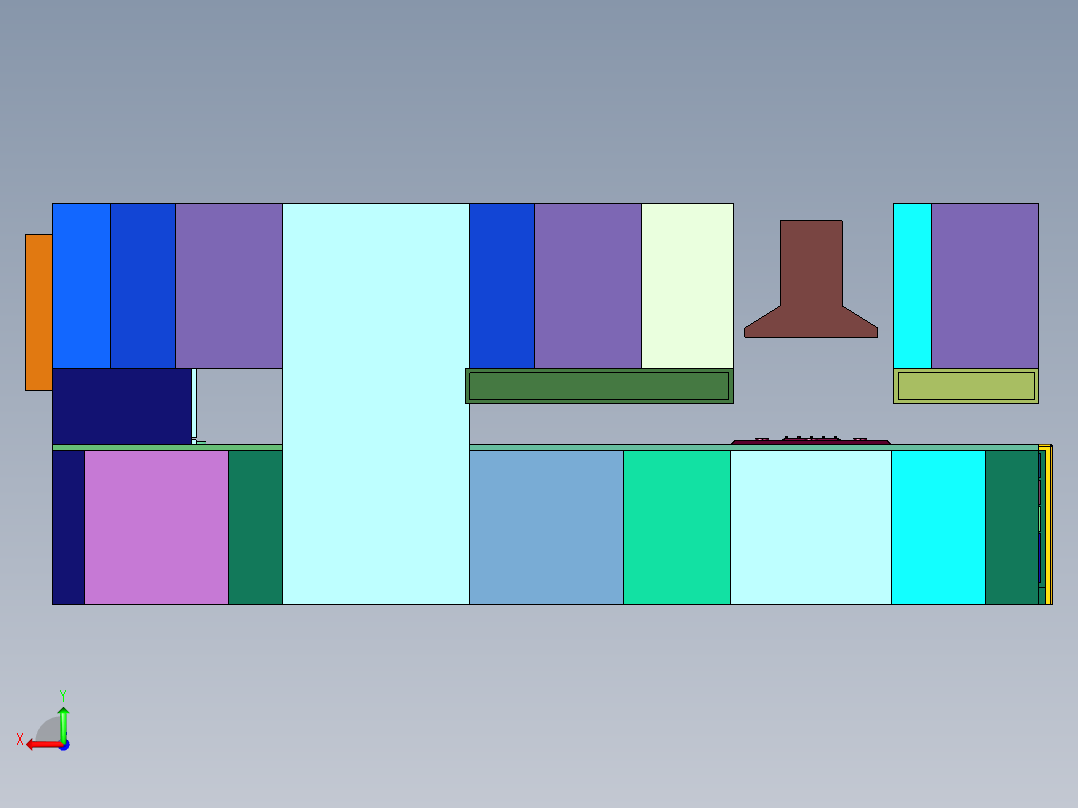 大户型厨房餐厅装修方案后视图