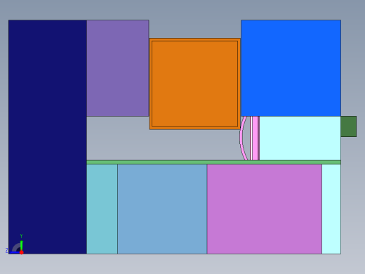 大户型厨房餐厅装修方案右视缩略图
