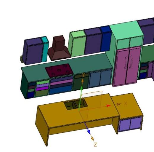 大户型厨房餐厅装修方案缩略图
