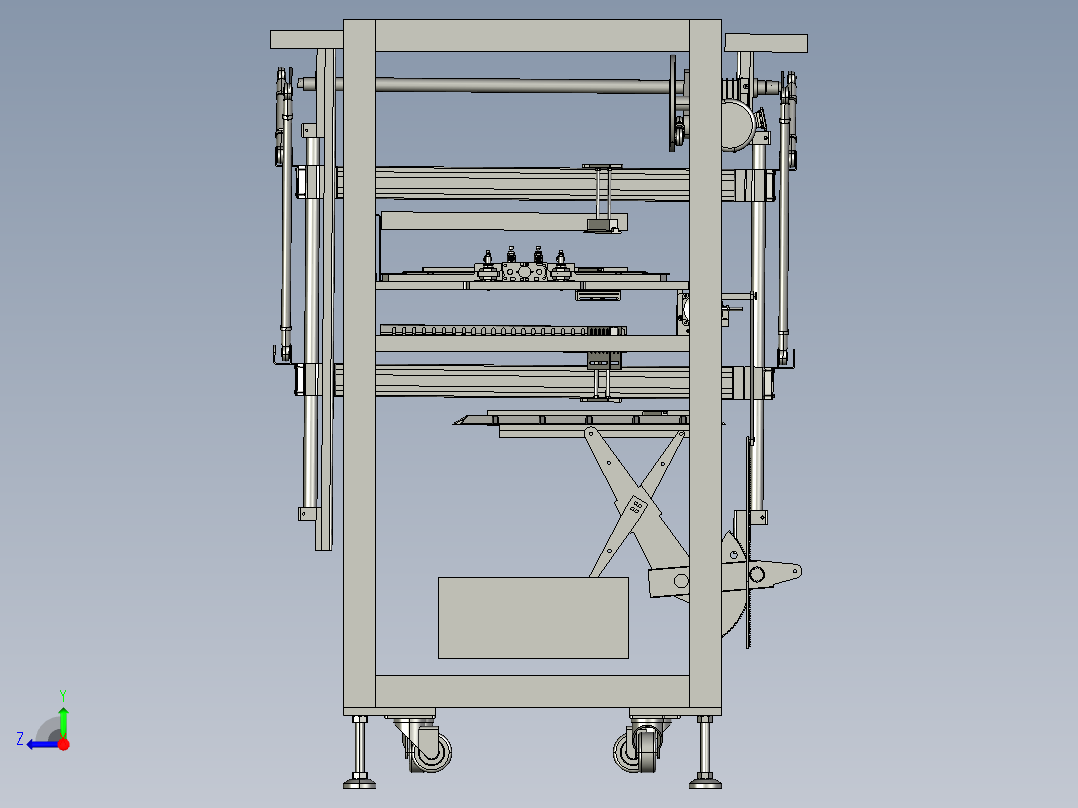 自动上下料贴合设备右视图