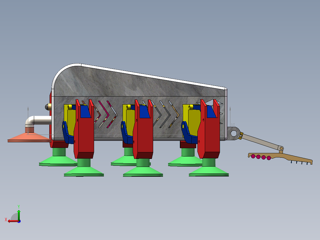 擦窗机器人SW三维后视图