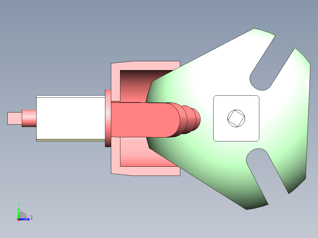 立体间歇机构左视图