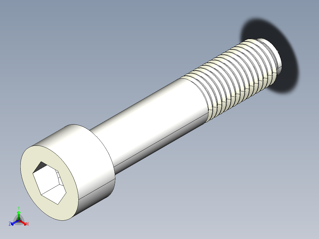 半圓定位珠螺絲(迴轉防止A)2270-3D多系列多零件图纸模型主视图