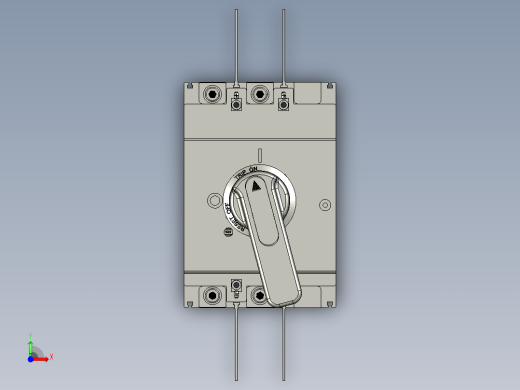 NDM3Z-250V-3P断路器+手操CS1-A前视缩略图