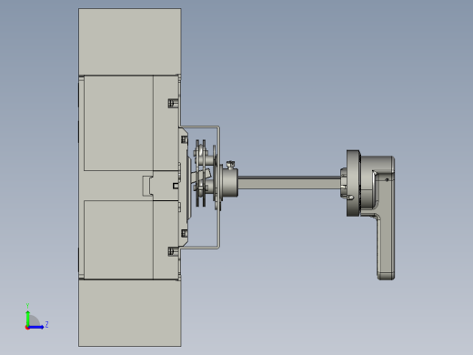 NDM3Z-250V-3P断路器+手操CS1-A左视缩略图