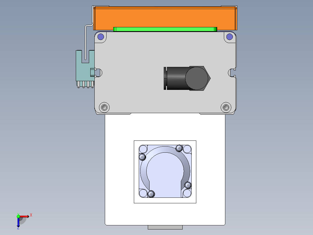 MCH丝杆全封闭MCH10-BM-100W俯视图