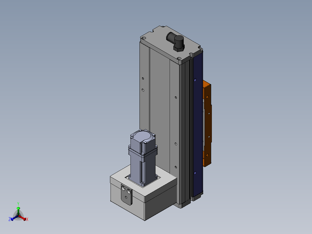 MCH丝杆全封闭MCH10-BM-100W正等轴测图