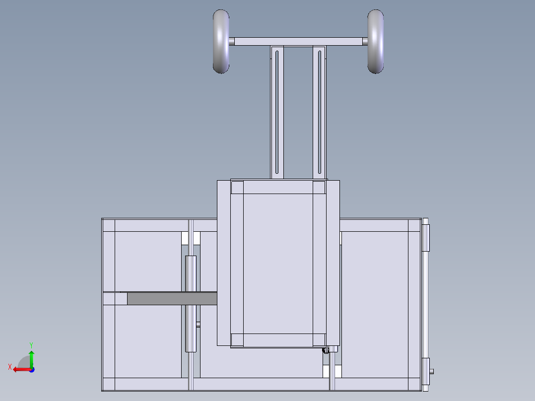 立式伐木机后视图