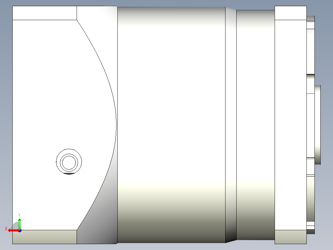 直齿孔PLF120-L1-LC 19-70-90-M5后视图