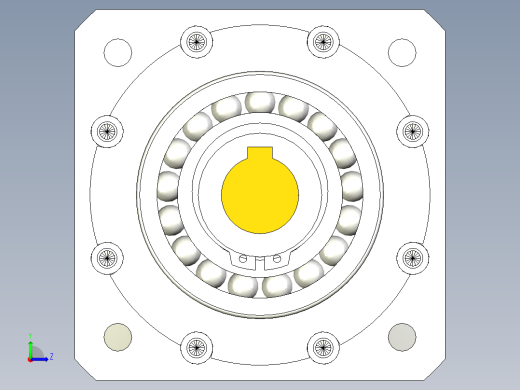 直齿孔PLF120-L1-LC 19-70-90-M5左视缩略图