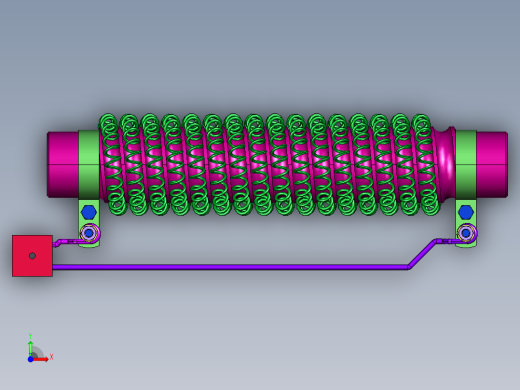 圆柱形瓷管大功率绕线电阻器前视缩略图