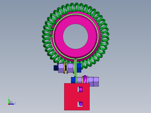 圆柱形瓷管大功率绕线电阻器左视缩略图