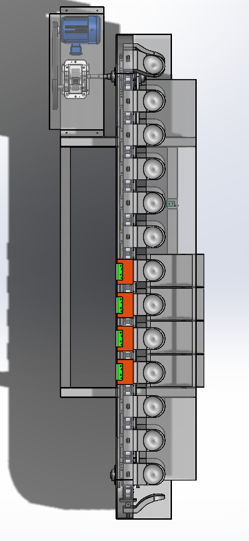 苹果自动称量分级机SW三维图