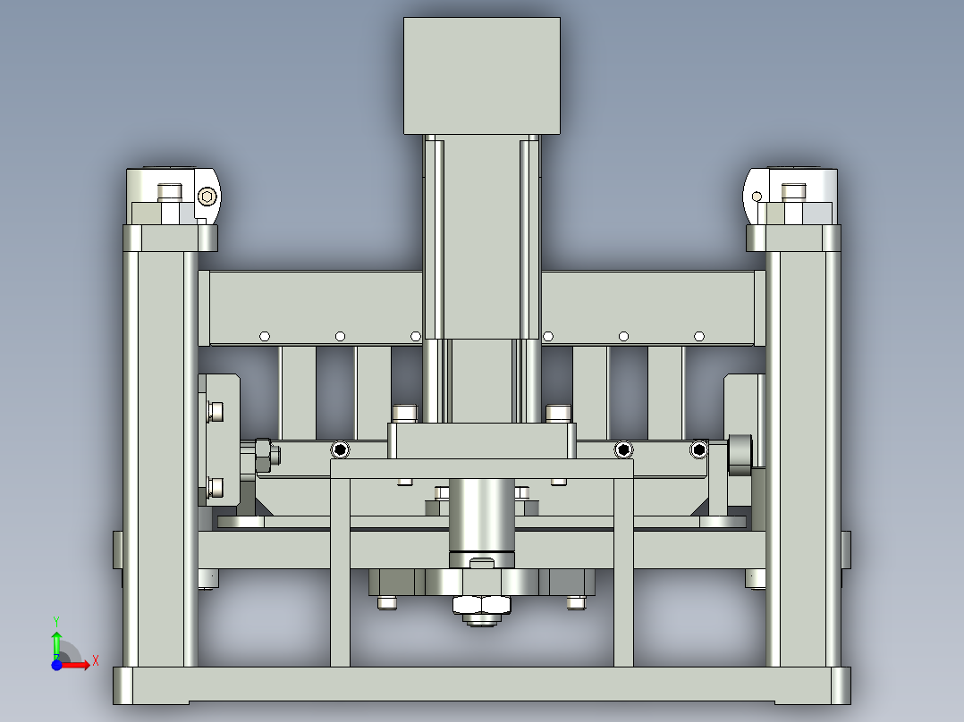 往复试验机前视图