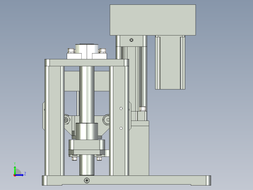 往复试验机左视缩略图
