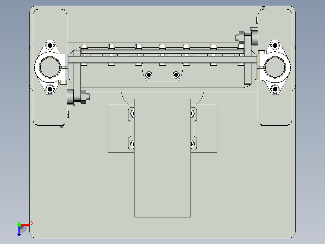 往复试验机俯视图