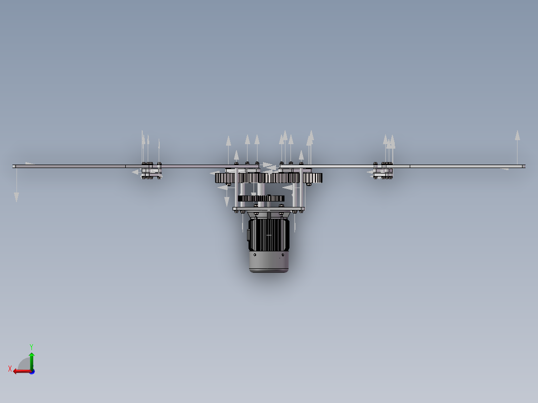 仿生鸟动态仿真三维SW后视图